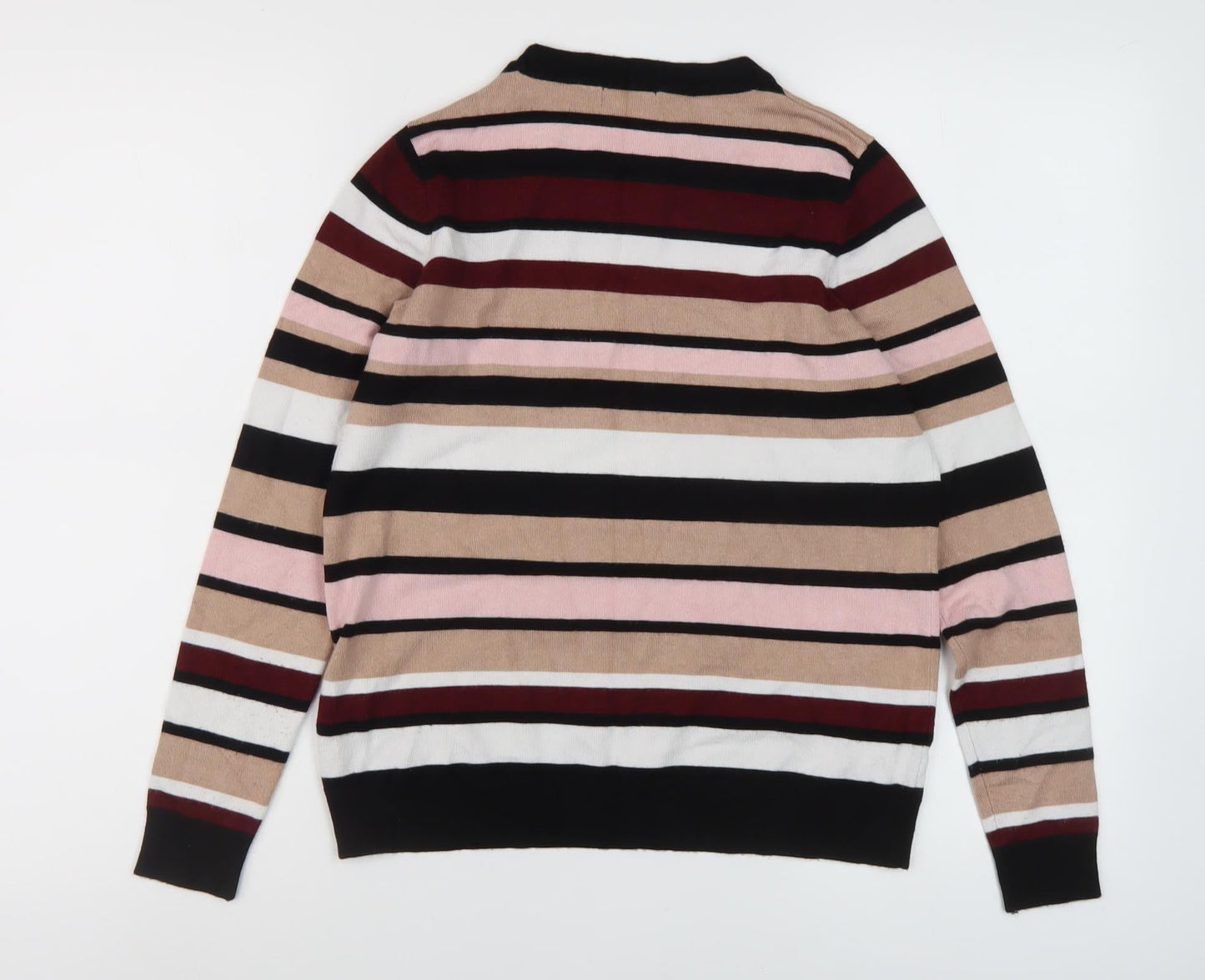 M&Co Women's Multicoloured Striped Pullover, Size 10