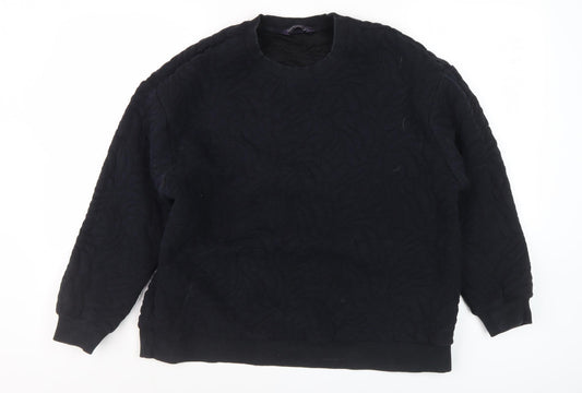 Marks and Spencer Women's Black Pullover Sweatshirt Size 16