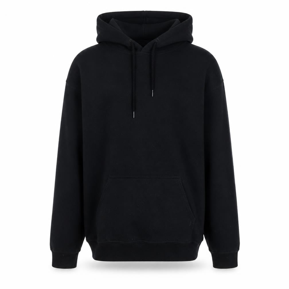 HONOUR Men's Black Graphic Pullover Hoodie, Size S