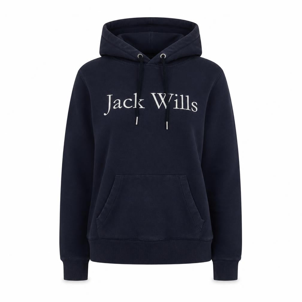 Jack Wills Women's Blue Pullover Hoodie - Size 8