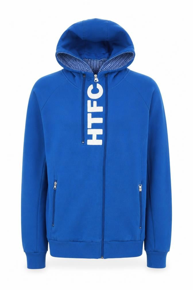 HTFC Blue Men's Full Zip Hoodie with Hooded Pockets