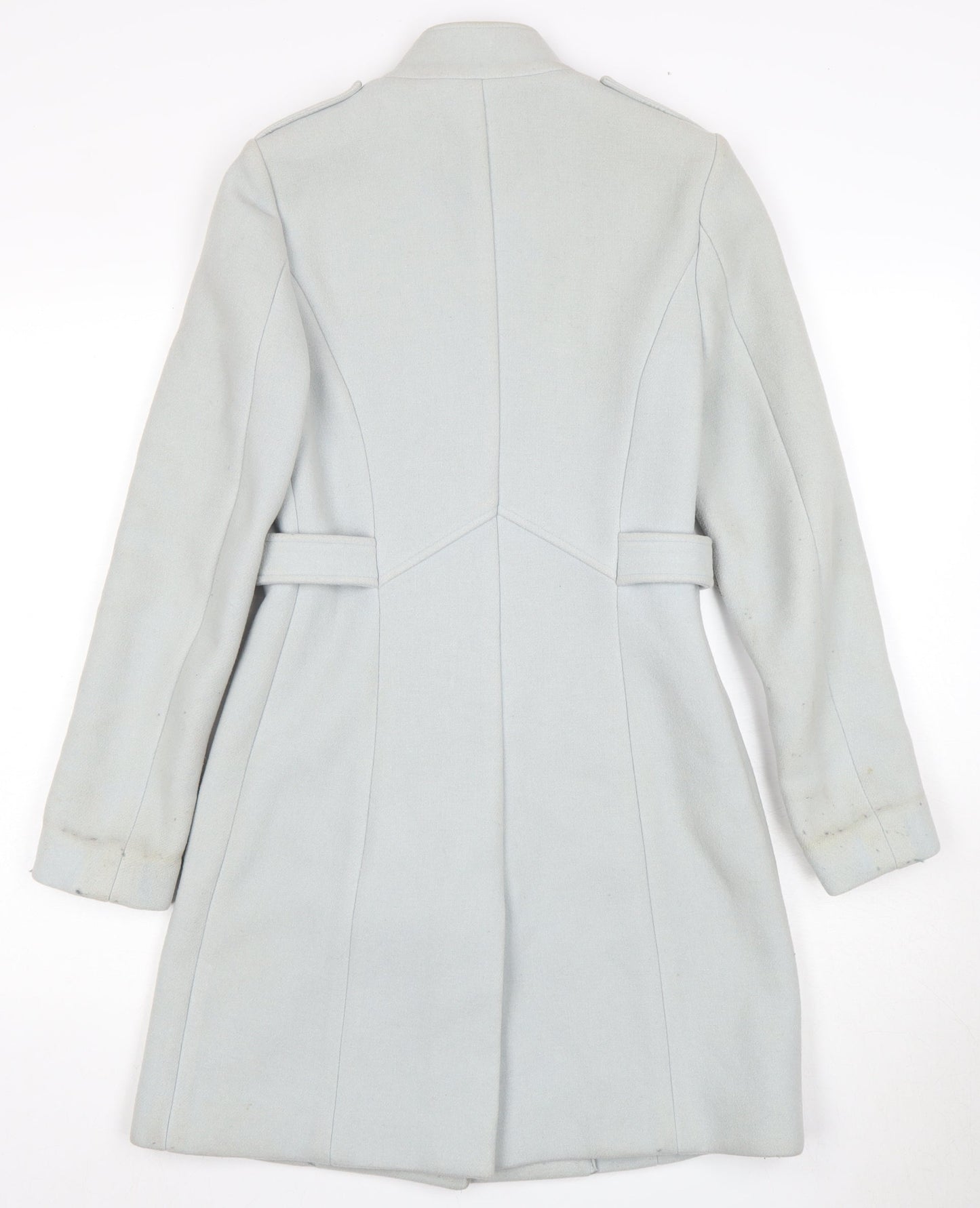 Reiss Women's Grey Wool Coat XS Mid-Length Classic