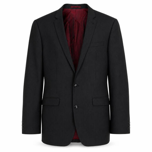 Next Men's Black Blazer, 38R, Striped, Elegant Style