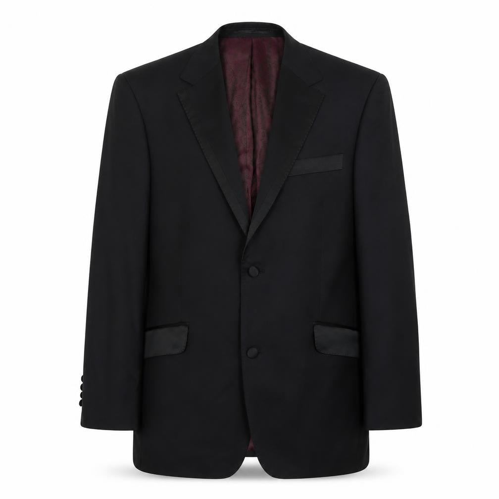 Daniel Hechter Black Tuxedo Blazer for Men 40 Regular Fit