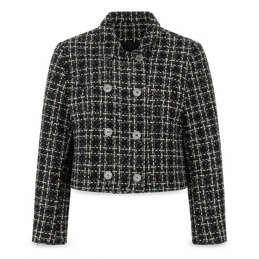 BHS Women's Multicoloured Tweed Jacket, Size 12 - Classic Style