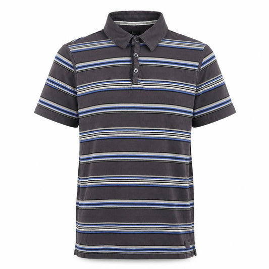 Jasper Conran Men's Grey Striped Polo Shirt L