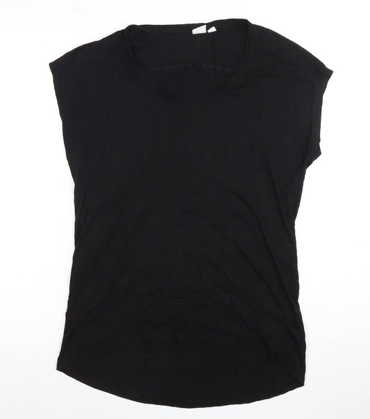 CHIP Women's Black Sleeveless Basic T-Shirt, Size S