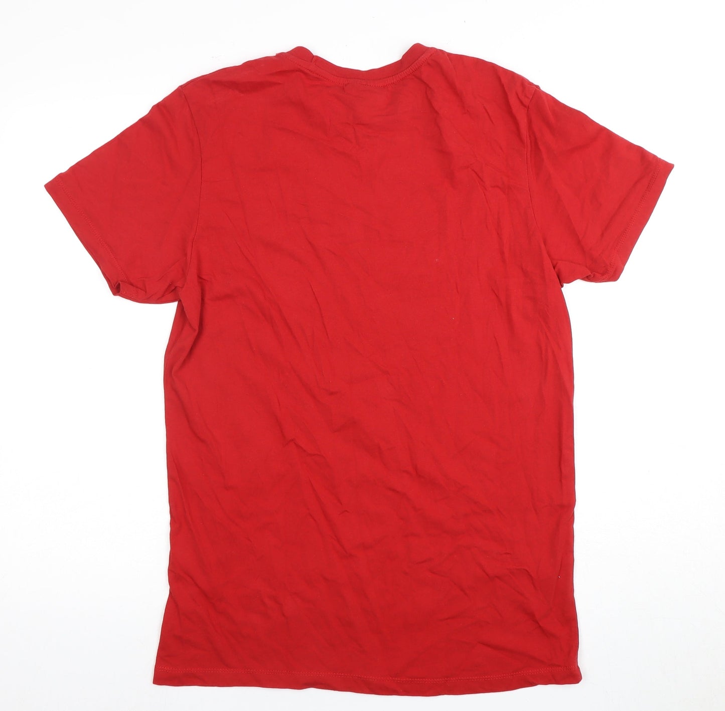 Disney Men’s Red Mickey Mouse T-Shirt - Large