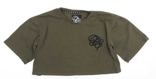 Fabric Women's Green XS Cropped T-Shirt