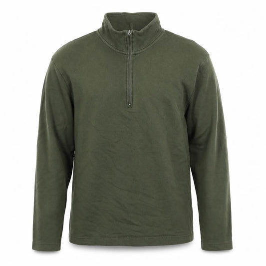 Selected Homme Men's Green 1/4 Zip Sweatshirt M
