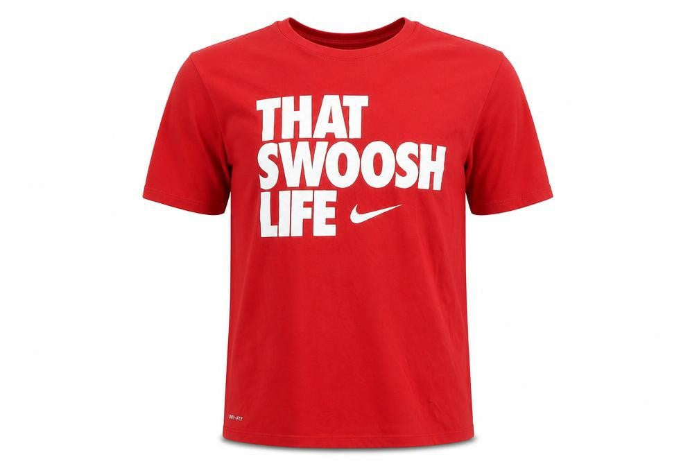 Nike Men's Red Graphic Print Athletic T-Shirt L
