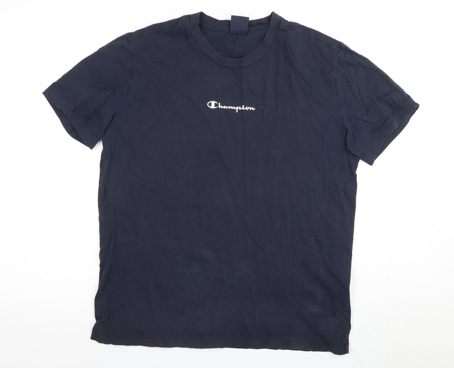 Champion Men's Black Medium T-Shirt with Logo