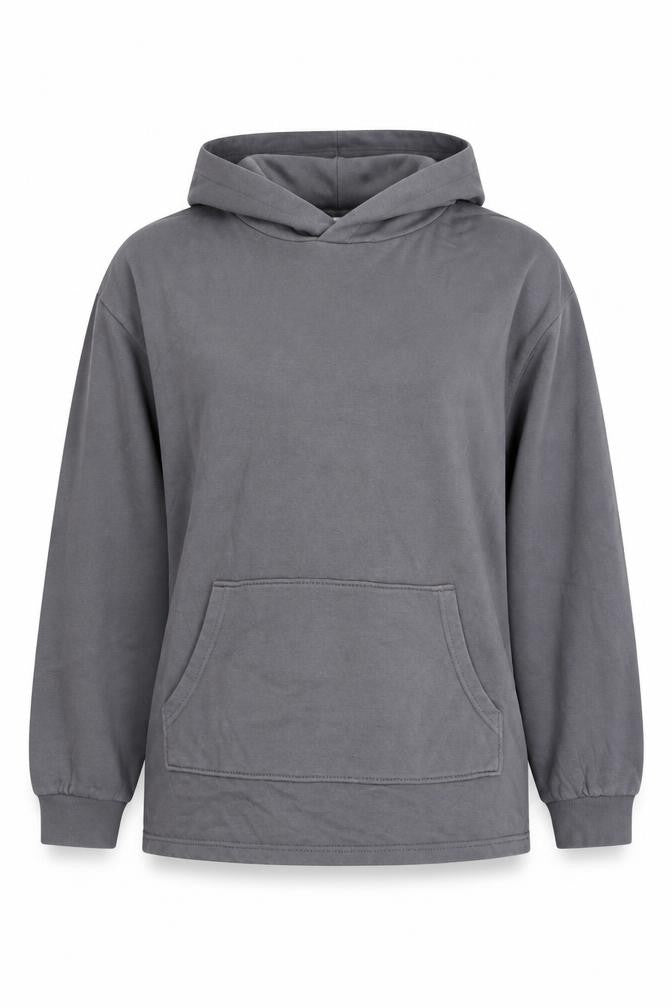 H&M Grey Unisex Hoodie M Casual Fleece Pullover