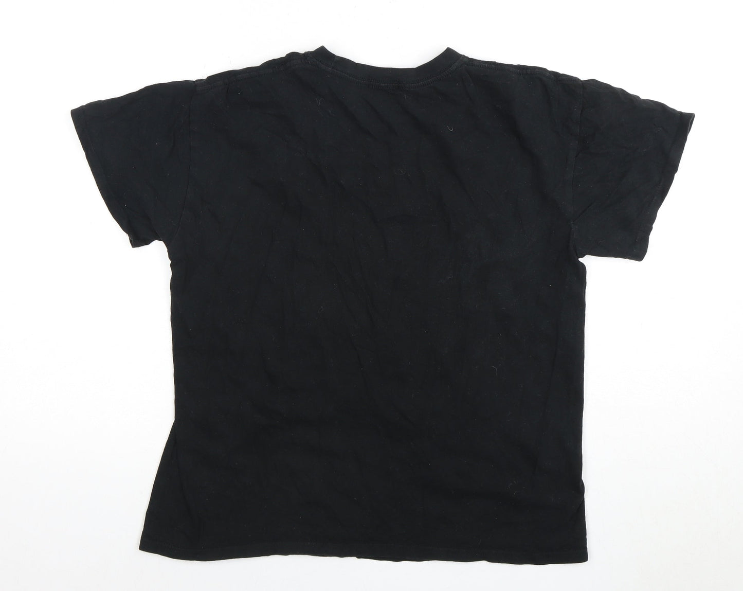 PrettyLittleThing Women's Black Graphic T-Shirt, Size S, Casual