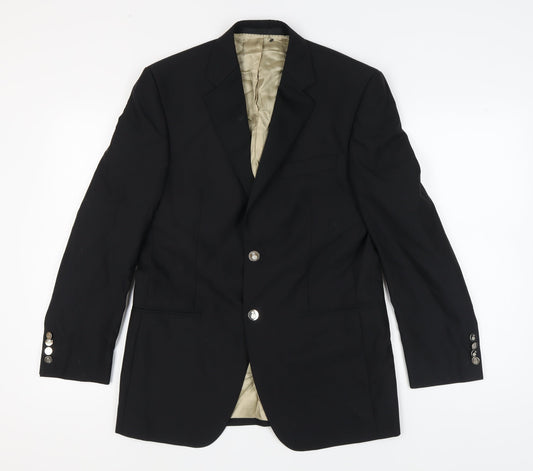 Marks and Spencer Men's Black Blazer M 38 Classic Fit