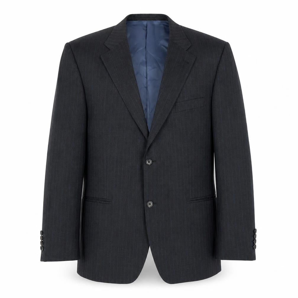 Greenwoods Elite Men's Grey Striped Blazer 44 S