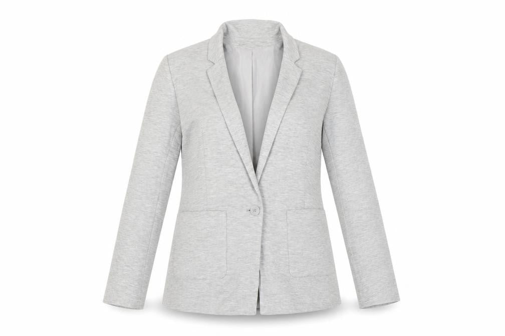 Oasis Women’s Grey Blazer Size 10 With Notch Lapel