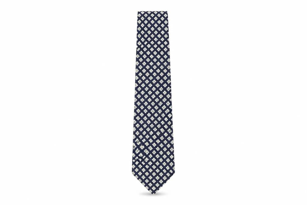 Hesketh & Turner Men's Blue Silk Designer Tie