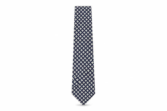 Hesketh & Turner Men's Blue Silk Designer Tie
