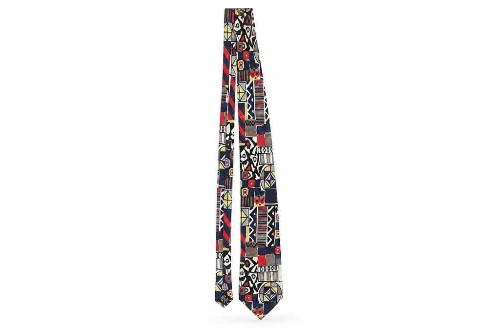 José Piscador Men's Multicoloured Slim Tie in Silk