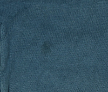 Next Men's Blue Pullover Hoodie, Size S, Hooded, Logo Accent