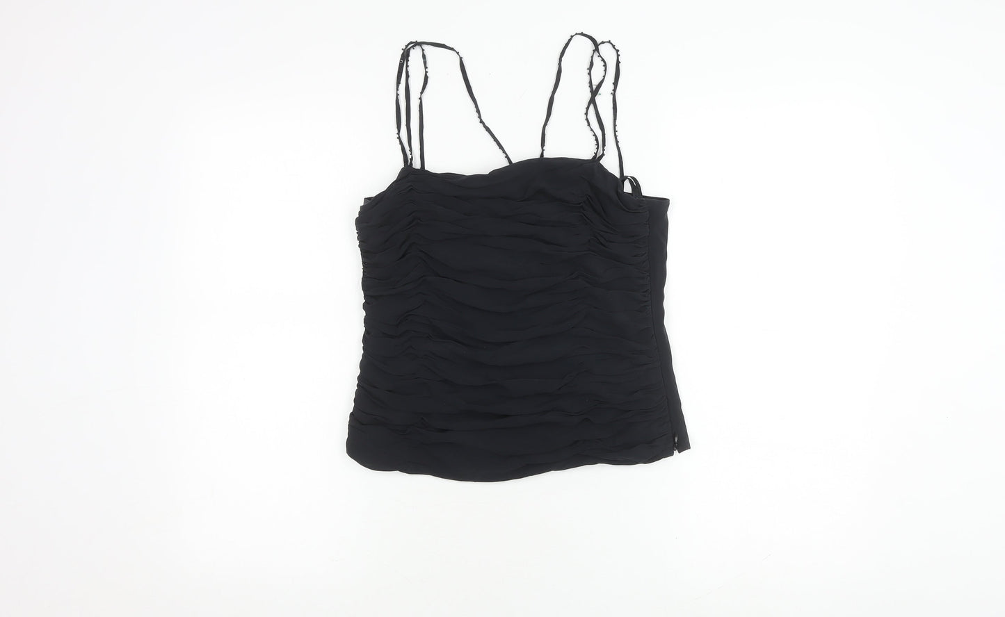 Monsoon Women's Black Silk Camisole Tank Size 12