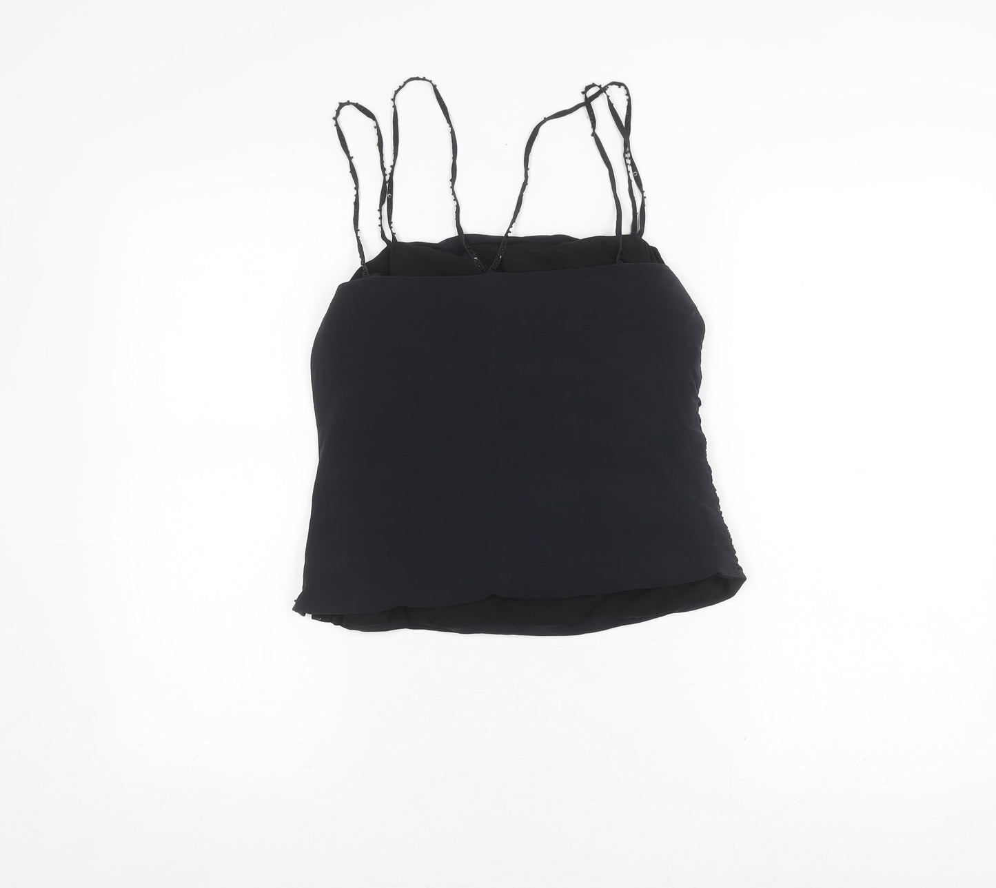 Monsoon Women's Black Silk Camisole Tank Size 12