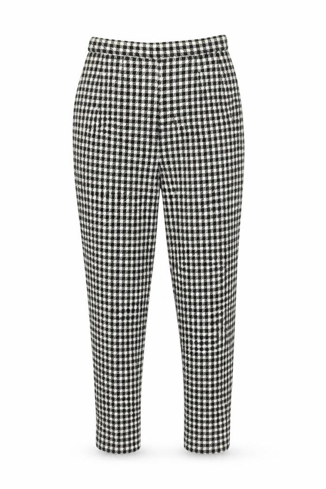 Beldan Women's Check Trousers, Size 28