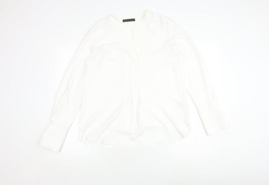 Marks and Spencer Ivory Blouse, Size 10, Women's Long Sleeve