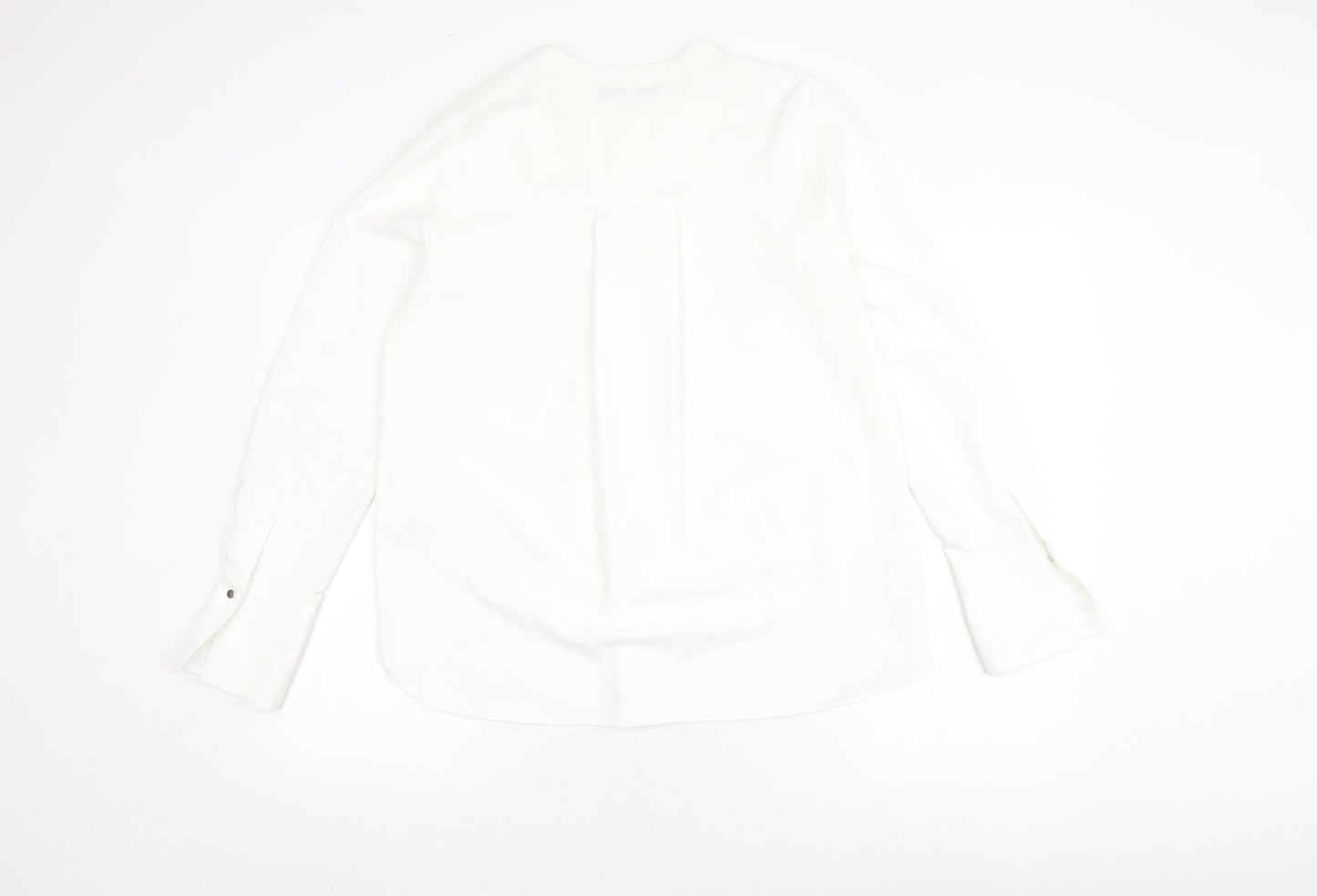 Marks and Spencer Ivory Blouse, Size 10, Women's Long Sleeve