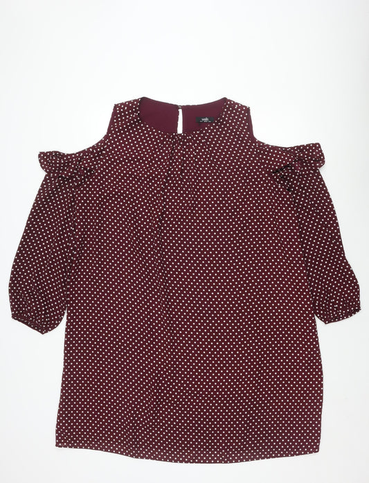 Wallis Women Multicoloured Polka Dot Dress Size 18