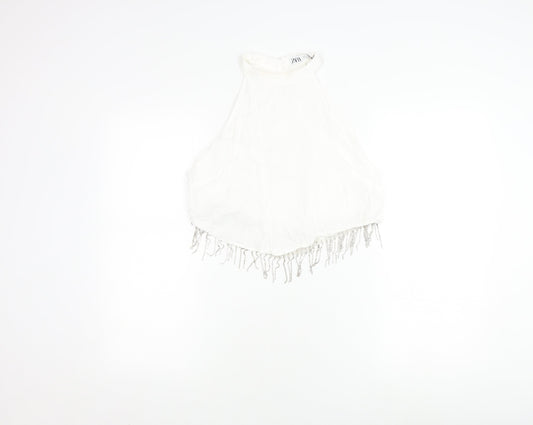 Zara Women's White Camisole Blouse S