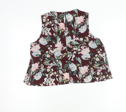 Additional front view of Miss Selfridge Women's Floral Blouse, size 10