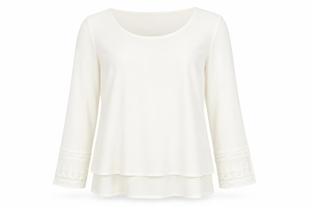 Vero Moda Women's White Long Sleeve Blouse, Size M