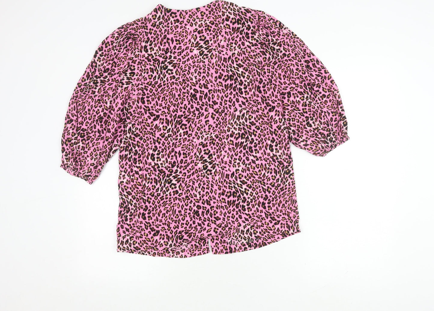 Marks and Spencer Women’s Pink Animal Print Blouse