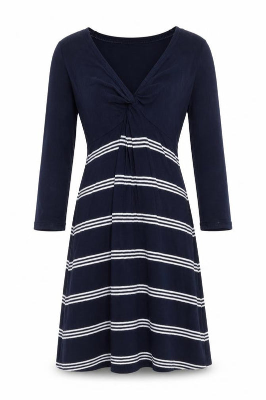 FatFace Women's Blue Striped Dress Size 10