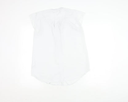 Paraphrase Women's White Cap Sleeve Top M