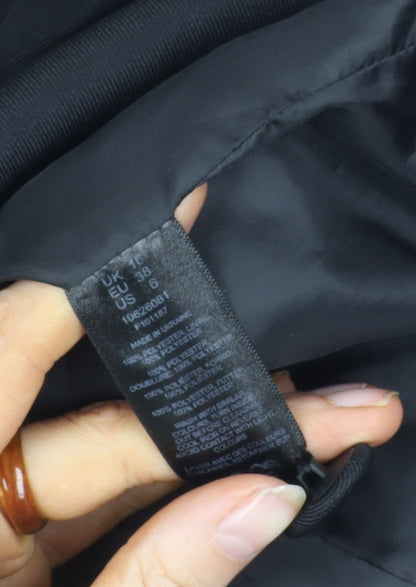 Brand and care label for ASOS DESIGN Women's Black Regular Double-Breasted Blazer