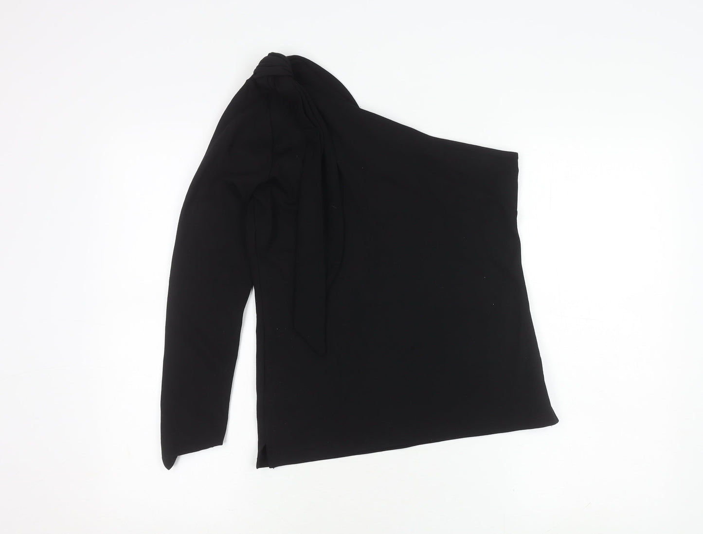 Marks and Spencer Women Black One Shoulder Top