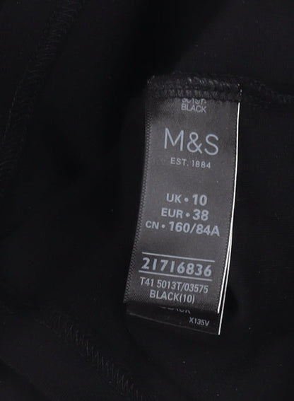 Marks & Spencer Women Black One Shoulder Top