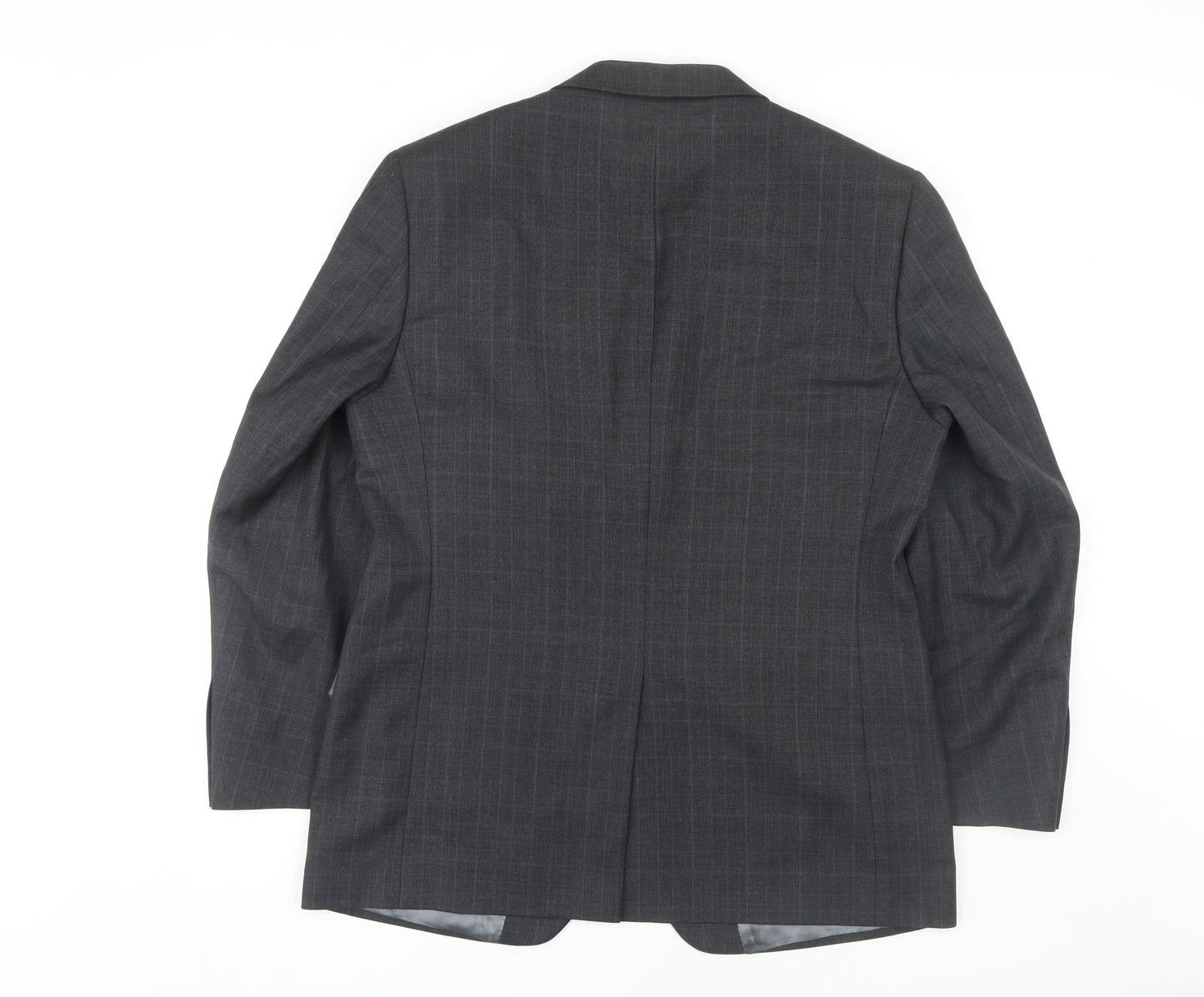 Marks and Spencer Men's Grey Check Blazer 40S