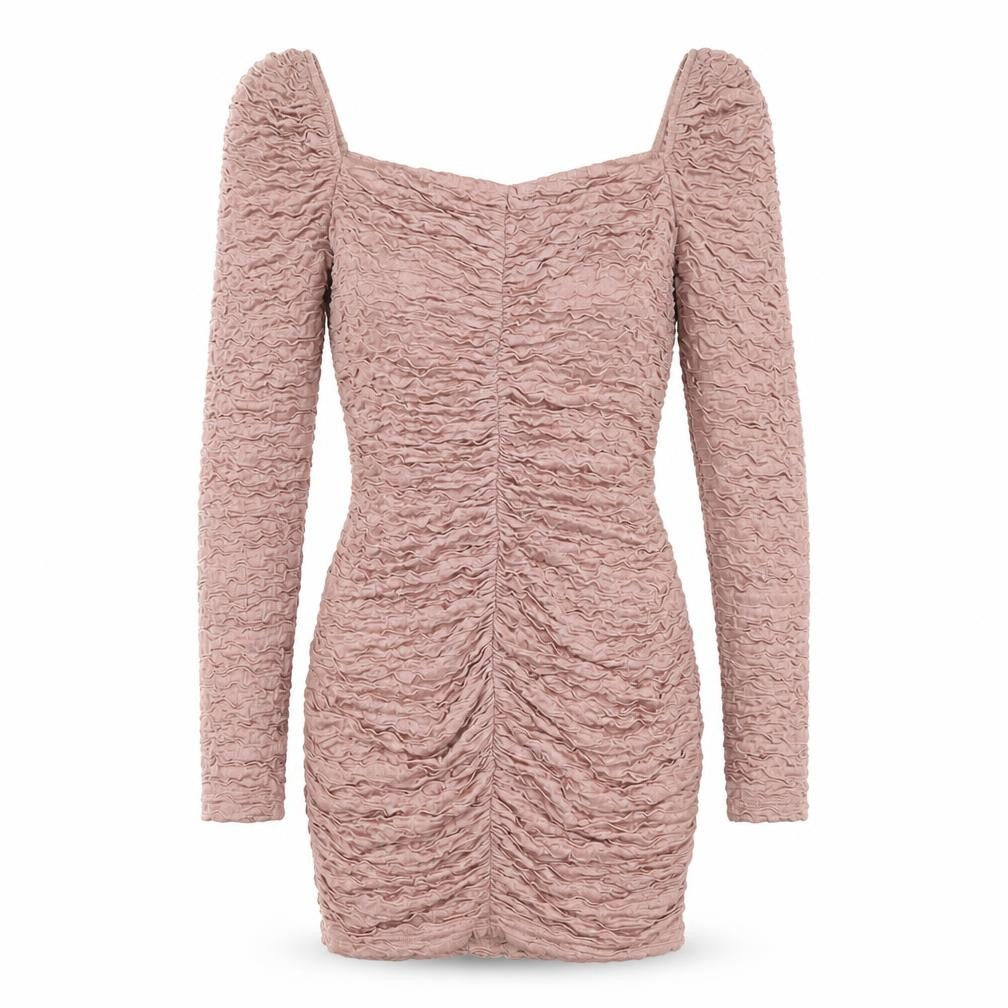 River Island Pink Bodycon Party Dress, Size 8, Long Sleeve