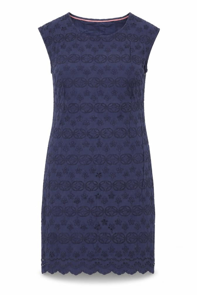White Stuff Women's Blue Cotton Dress, Size 8