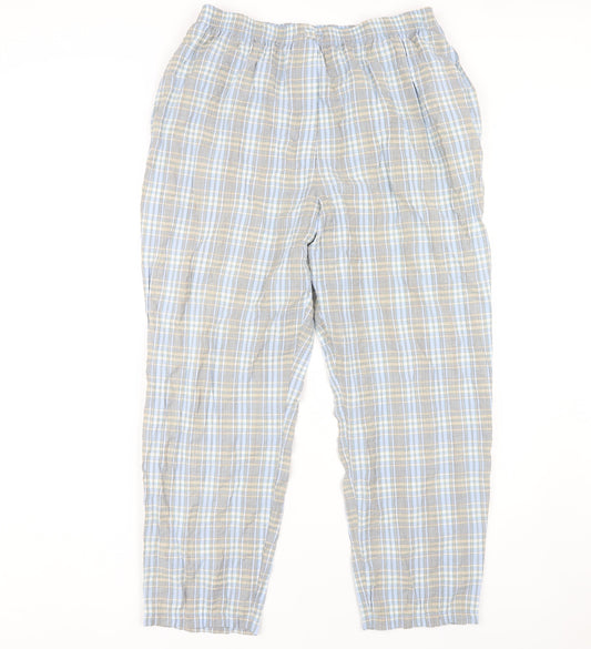 Classics First Avenue Women’s Blue Plaid Trousers Size 16