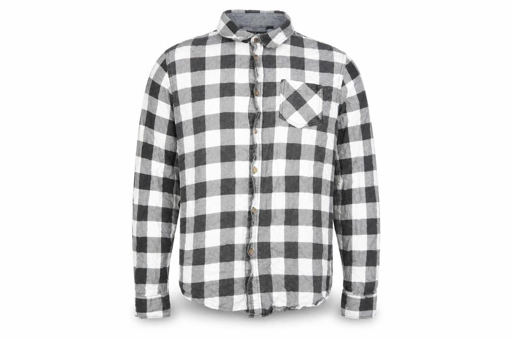 Brave Soul Men's Black Check Shirt Large