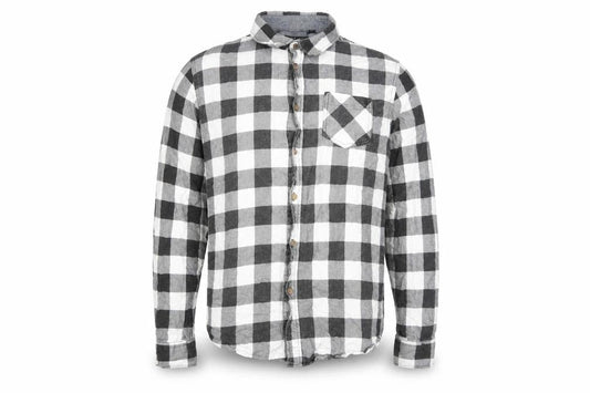 Brave Soul Men's Black Check Shirt Large