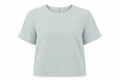 Front view of Principles Women's Green Short Sleeve Top UK 10
