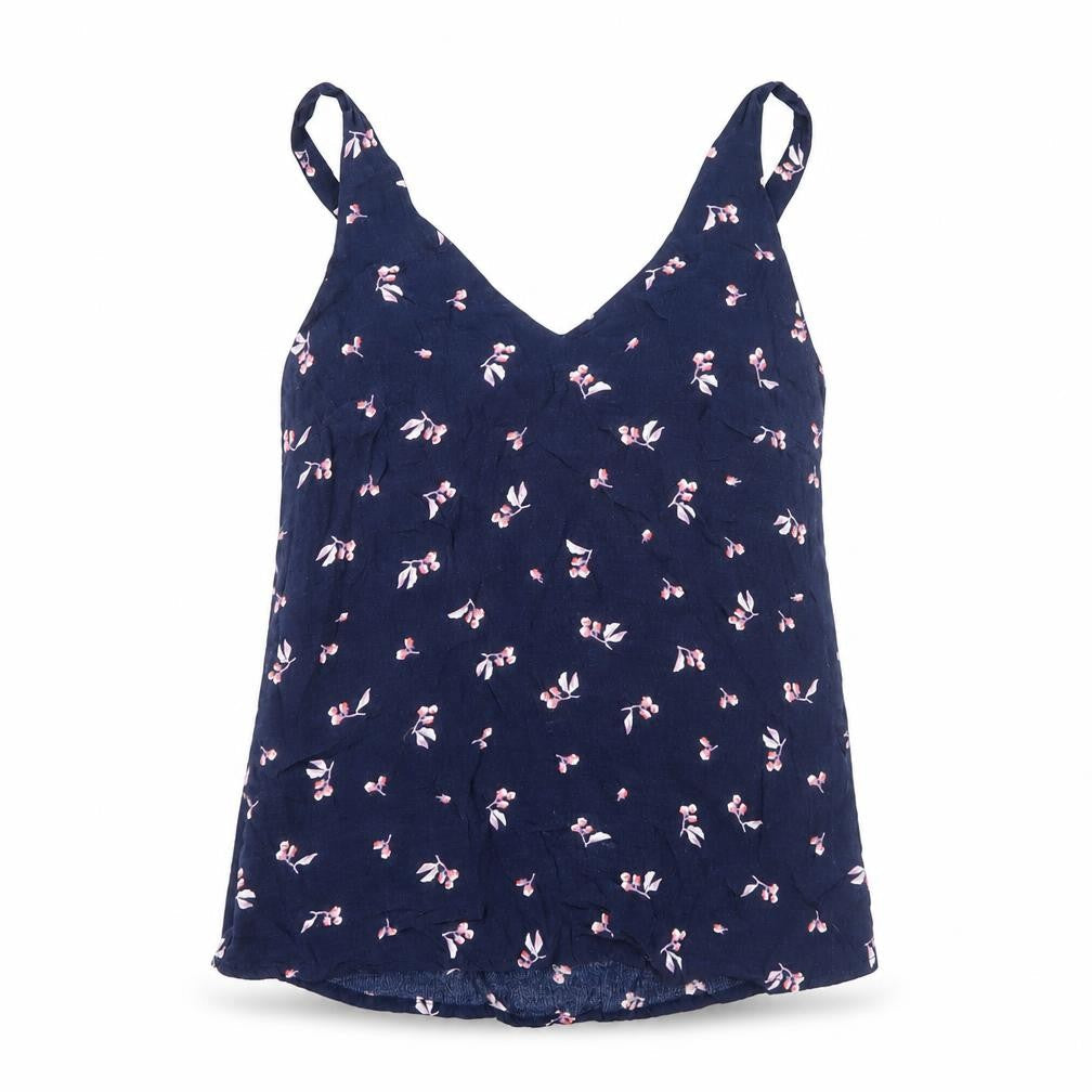 Joules Women's Blue Floral Camisole Tank Top Size 8