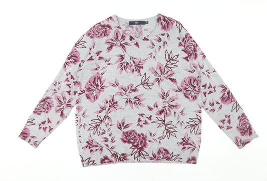 Isle Women's Multicoloured Floral Pullover Jumper M