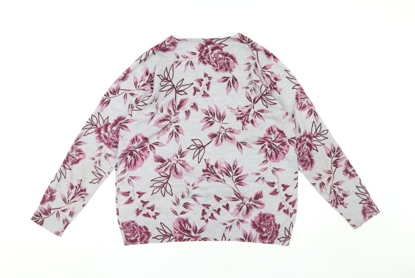 Isle Women's Multicoloured Floral Pullover Jumper M